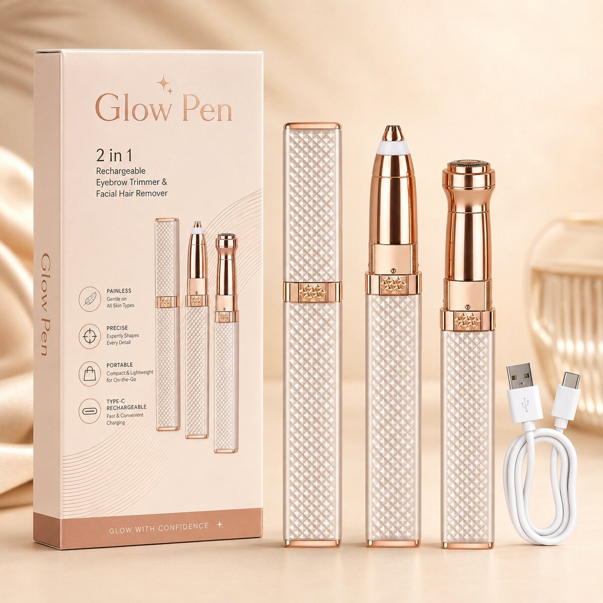 Glowpen packaging and contents