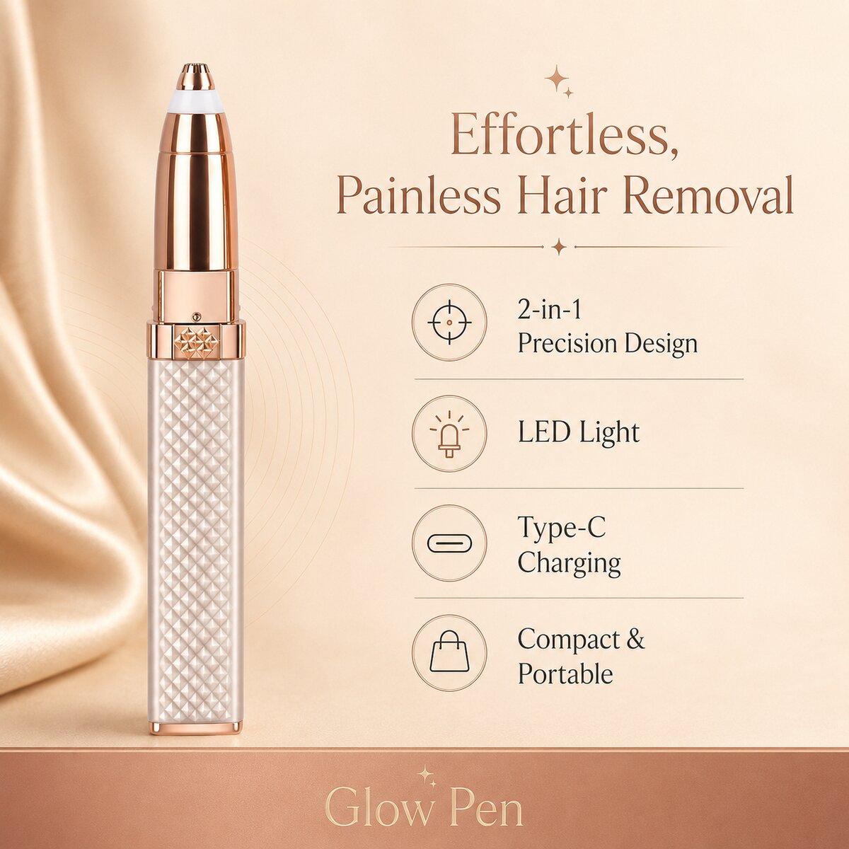 Glowpen effortless features